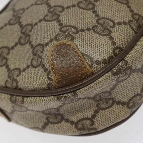 GUCCI GG Supreme Web Sherry Line Shoulder Bag PVC Beige 89 02 066 Auth EC117 - Picture 13 of 15